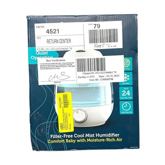 Safety 1st Filter Free Cool Mist Humidifier, Blue - Picture 13 of 13